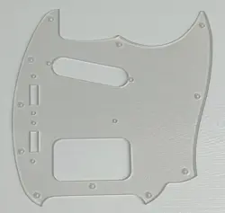 PICKGUARD COMPATIBLE FOR FIT FENDER KURT COBAIN MUSTANG GUITAR CLEAR TRANSPARENT