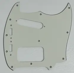 PICKGUARD COMPATIBLE FOR FIT FENDER KURT COBAIN MUSTANG GUITAR 3 PLY PARCHMENT