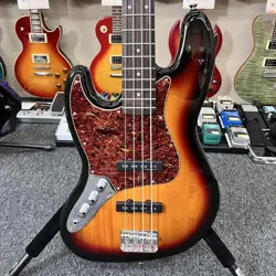 LEFT-HANDED SQUIER BY FENDER JAZZ BASS SAFE PACKING!