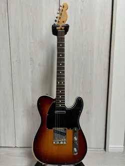 FENDER JASON ISBELL CUSTOM TELECASTER SUNBURST ELECTRIC GUITAR USED FROM JAPAN