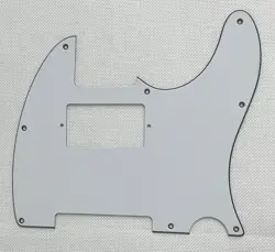 WHITE 3-PLY FOR FENDER TELECASTER 8-HOLE HUMBUCKE STYLE GUITAR PICKGUARD
