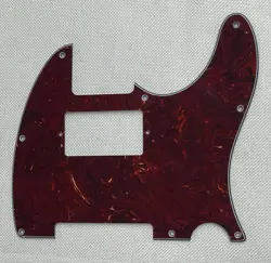 RED TORTOISE 4-PLY FOR FENDER TELECASTER 8-HOLE HUMBUCKE STYLE GUITAR PICKGUARD