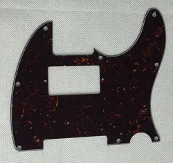 BROWN TORTOISE FOR FENDER TELECASTER 8-HOLE HUMBUCKE STYLE GUITAR PICKGUARD