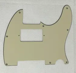 VINTAGE YELLOW FOR FENDER TELECASTER 8-HOLE HUMBUCKE STYLE GUITAR PICKGUARD
