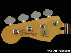 LEFTY FENDER PLAYER JAZZ BASS NECK & TUNERS BASS GUITAR PARTS MODERN C PAU FERRO
