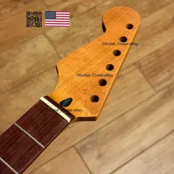 ROASTED MAPLE ROSEWOOD STRAT NECK LEFT HANDED LEFTY NITRO FITS FENDER LSR02BX