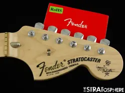 USA FENDER YNGWIE MALMSTEEN STRATOCASTER NECK & TUNERS STRAT SCALLOPED MAPLE.
