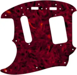 WD CUSTOM PICKGUARD FOR LEFT HAND FENDER 1990'S JAG-STANG #05T TORTOISE SHELL...