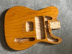 ASH FENDER TELECASTER GUITAR BODY 1970S ? TWO PIECE 4 LB 7 OZ