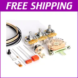 CUSTOM FENDER HSS GUITAR WIRING KIT WITH AUTO-SPLIT & 500K/250K POT OPTIMIZATION