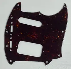 PICKGUARD COMPATIBLE FOR FIT FENDER KURT COBAIN JAG-STANG GUITAR BROWN TORTOISE