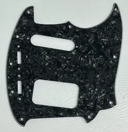 PICKGUARD COMPATIBLE FOR FIT FENDER KURT COBAIN JAG-STANG GUITAR BLACK PEARL