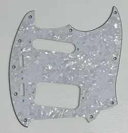 PICKGUARD COMPATIBLE FOR FIT FENDER KURT COBAIN JAG-STANG GUITAR WHITE PEARL