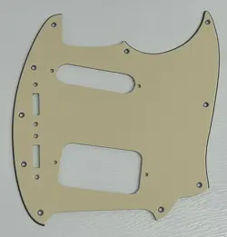 PICKGUARD COMPATIBLE FOR FIT FENDER KURT COBAIN JAG-STANG GUITAR VINTAGE YELLOW