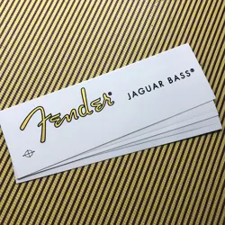 3PCS JAGUARBASS&FENDER GUITAR DECAL WATERSLIDE TRANSFER GUITARS HEAD STICKER