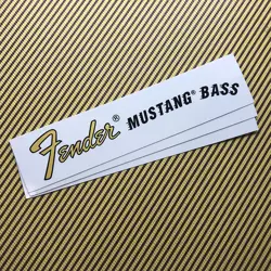 3PCS MUSTANGBASS&FENDER& GUITAR DECAL WATERSLIDE TRANSFER GUITARS HEAD STICKER