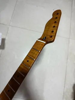 LEFT HAND 22 FRETS FENDER TELE ROASTED FLAME MAPLE ELECTRIC GUITAR NECK FOR TL