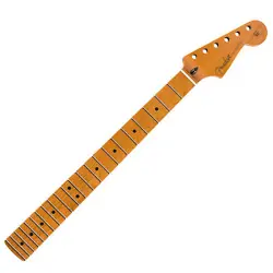 FENDER ROASTED MAPLE STRATOCASTER REPLACEMENT NECK, FLAT-OVAL PROFILE W/ 22 JUMB