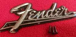 VINTAGE FENDER AMP LOGO - REAL VINTAGE PART, NOT REISSUE!