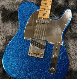 FENDER J MASCIS TELECASTER BOTTLE ROCKET BLUE FLAKE USED ELECTRIC GUITAR  2022