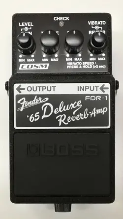 BOSS FDR-1 FENDER '65 DELUXE REVERB AMP GUITAR EFFECT PEDAL 2007 #32 WITH BOX