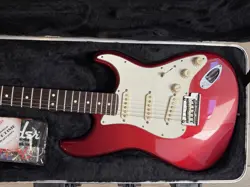 *MINT* 2012 FENDER AMERICAN STRATOCASTER CANDY COLA W/ ROSEWOOD FRETBOARD, OHSC