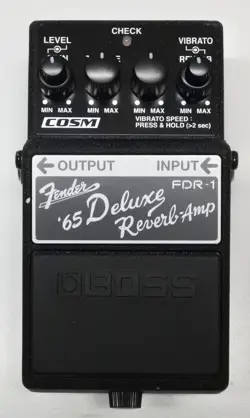 BOSS FDR-1 FENDER '65 DELUXE REVERB AMP GUITAR EFFECT PEDAL 2008 #35 WITH BOX