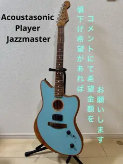 ELECTRIC ACOUSTIC GUITAR FENDER ACOUSTASONIC PLAYER JAZZMASTER MEXICO MXA2216840