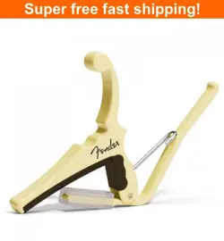 KYSER X FENDER QUICK-CHANGE GUITAR CAPO - OLYMPIC WHITE -NEW
