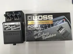 BOSS FDR-1 FENDER '65 DELUXE REVERB AMP GUITAR EFFECT PEDAL BLACK WITH BOX