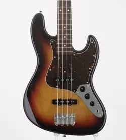 FENDER JAPAN JB62M 3-TONE SUNBURST USED 2010-2012 ALDER BODY W/SOFT CASE