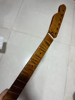 LEFT HAND 22FRETS FENDER TELE ROASTED FLAME MAPLE ELECTRIC GUITAR NECK FOR TL