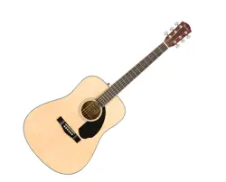 FENDER CD-60S DREADNOUGHT ACOUSTIC GUITAR - NATURAL W/ WALNUT FB