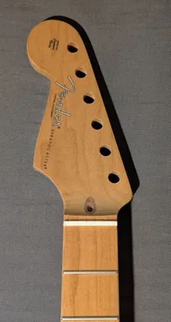 AMERICAN FENDER MODSHOP STRATOCASTER NECK LEFT HAND/REVERSE ROASTED MAPLE