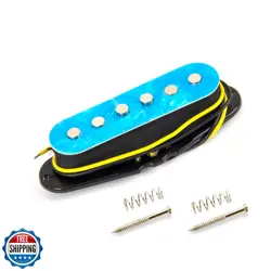 ROZILO BLUE PEARL TELE PICKUPS SINGLE COIL TELE NECK PICKUP FIT FENDER TELECA