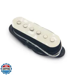 ROZILO AGED PEARL TELE PICKUPS SINGLE COIL TELE NECK PICKUP FIT FENDER TELECA