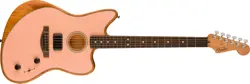 FENDER ACOUSTASONIC PLAYER JAZZMASTER ACOUSTIC-ELECTRIC GUITAR -SHELL PINK