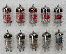 LOT OF TEN (10) 12AX7 SOVTEKS GT FENDER WXT LPS WB INCL.  PREAMP TUBES UNTESTED