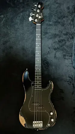 CUSTOM BUILT PRECISION BASS RELIC FINISH LACQUER COATED FENDER PARTS