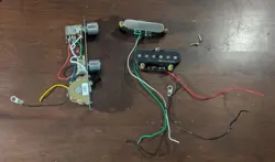 2022 FENDER PLAYER PLUS TELE NOISELESS PICKUP SET LOADED CONTROL PLATE PUSH PULL