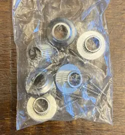 6 TUNER BUSHINGS FOR FENDER STRAT & TELE GUITARS