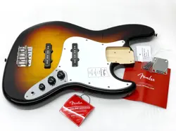 GENUINE FENDER JAZZ J BASS FULLY LOADED BODY SUNBURST STANDARD SERIES GUITAR