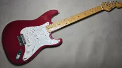 VINTAGE 1989 FENDER SQUIER II STRATOCASTER, RED, KOREA *EXCELLENT CONDITION*