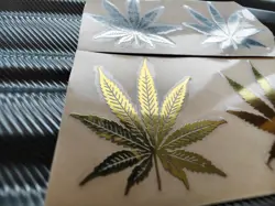 MAPLE LEAVES METAL SELF-ADHESIVE HEADSTOCK STICKER FOR FENDER GIBSON GUITAR BASS