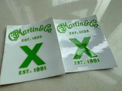 2PCS FENDER GUITAR VINYL UV TRANSFER HEADSTOCK WATERPROOF STICKERS DECALS