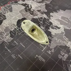 AGED NICKEL STRAT JACKPLATE FIT FENDER STRATOCASTER JACK RELIC