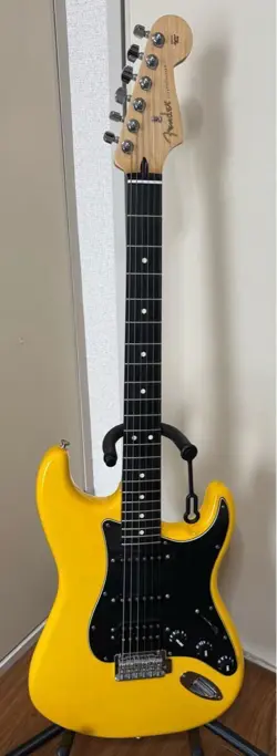 ELECTRIC GUITAR FENDER LTD ED PLAYER HSS STRATOCASTER EBONY FB NEON YELLOW