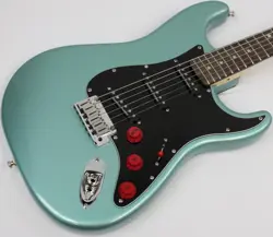 2001 FENDER AMERICAN FAT STRAT TEXAS SPECIAL WARMOTH NECK TEAL GREEN METALLIC