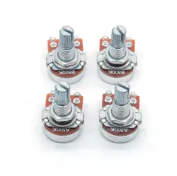 4PCS MINI GUITAR POTENTIOMETER AUDIO VOLUME TAPER POTS FOR FENDER STRATOCASTE...