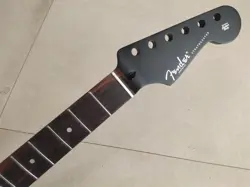 ROSEWOOD 22 FRETS BLACK MAPLE ELECTRIC GUITAR NECK SUITABLE FOR FENDER STRAT